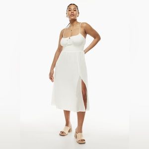Aritzia Genoa Midi Dress (light birch): size Small